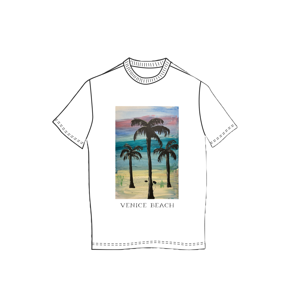 Cotton T-shirt with a hand painted acrylics Men, children, and Women sizes.