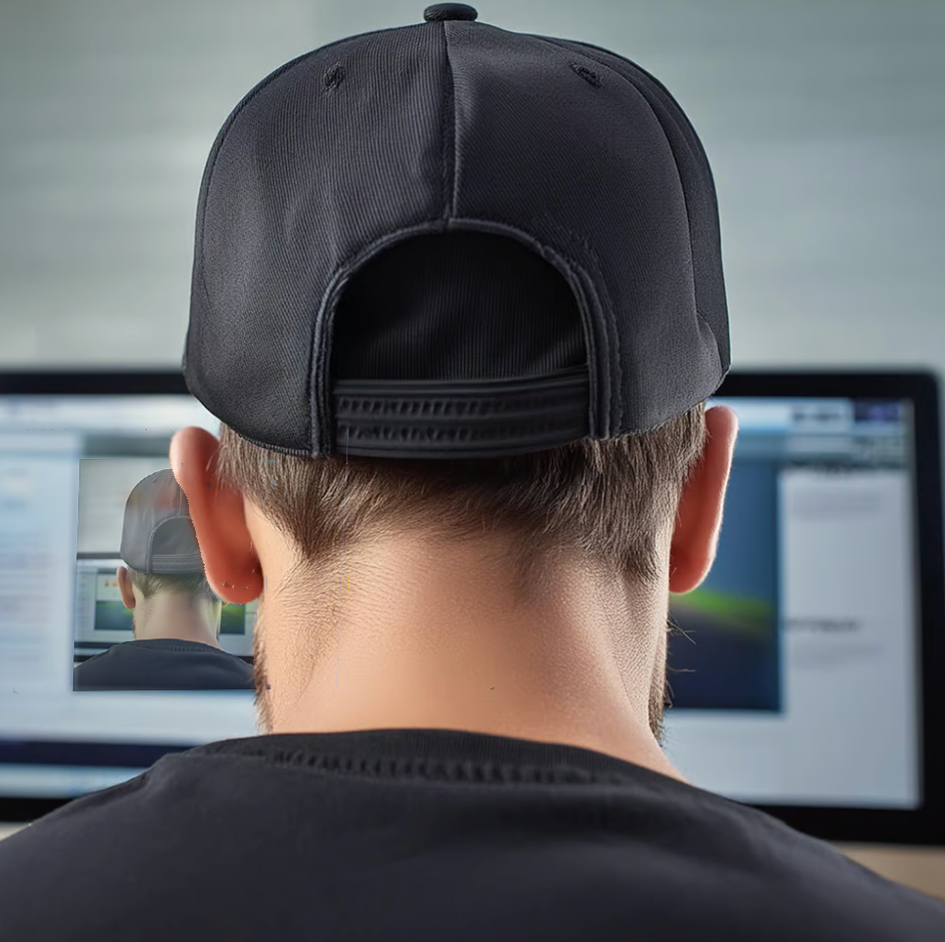 Flexfit cap, computer